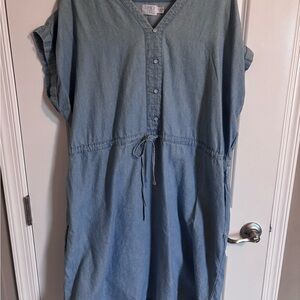 Time and Tru Denim Blue Midi Dress